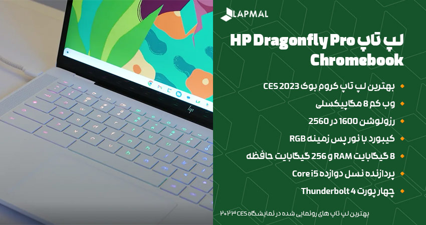 لپ تاپ HP Dragonfly Pro Chromebook