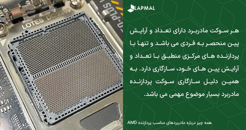 دلیل توجه به سوکت مادربرد