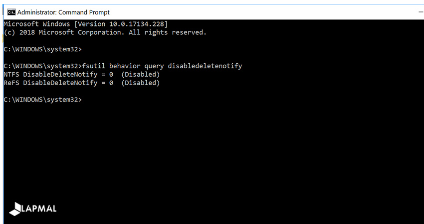 فعالسازی TRIM