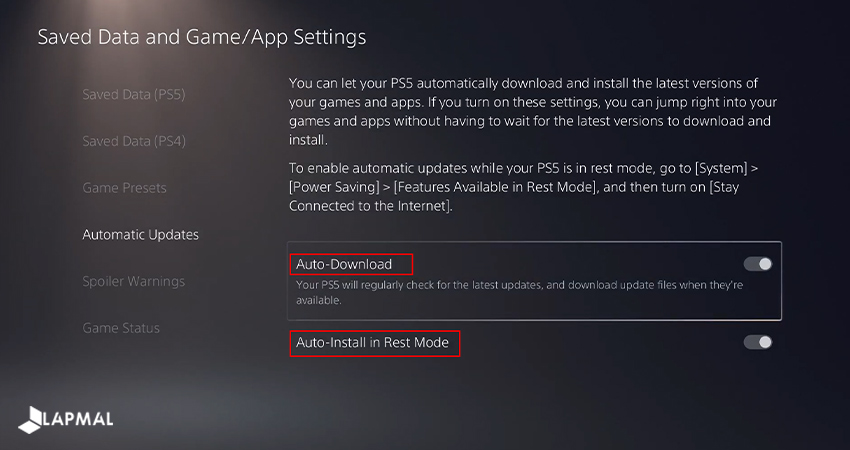 به روزرسانی نرم افزاری پلی استیشن 5