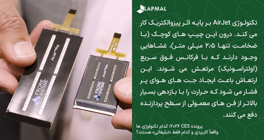 تکنولوژی خنک کننده جامد AirJet 