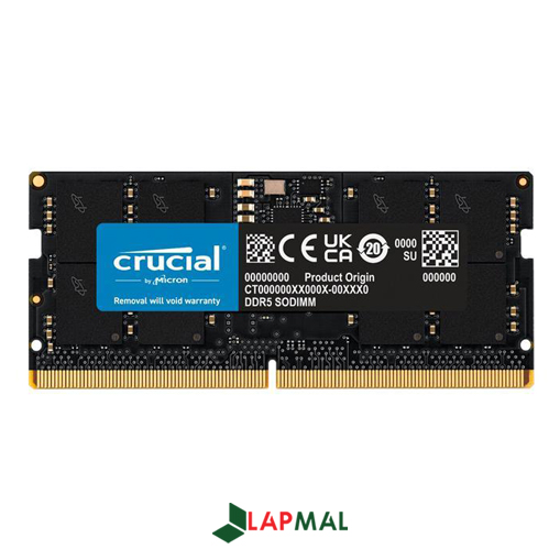 رم لپ تاپ DDR5 تک کاناله 4800 مگاهرتز CL40 کروشیال مدل SODIMM ظرفیت 32 گیگابایت