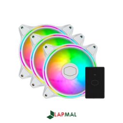فن کیس کولر مستر مدل MASTERFAN MF120 HALO WHITE بسته 3 عددی