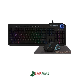 باندل موس کیبورد پد موس گیم دیاس مدل ARES P2 3-IN-1