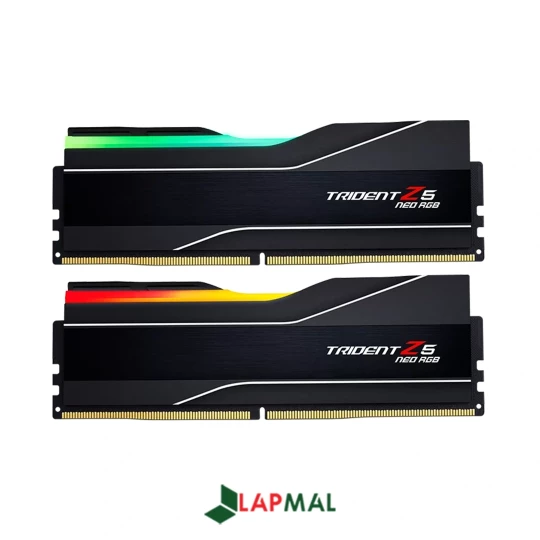 رم دسکتاپ DDR5 دو کاناله 6000 مگاهرتز CL32 جی اسکیل مدل Trident Z5 Neo RGB ظرفیت 32 گیگابایت