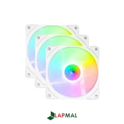 فن کیس کولر مستر مدل SICKLEFLOW 120 ARGB WHITE  بسته 3 عددی