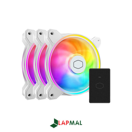 فن کیس کولر مستر مدل MASTERFAN MF120 HALO WHITE V.2 3IN1