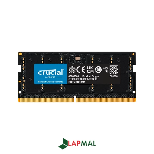 رم لپ تاپ DDR5 تک کاناله 5600 مگاهرتز CL46 کروشیال مدل SODIMM ظرفیت 48 گیگابایت