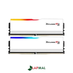 رم دسکتاپ DDR5 دو کاناله 6000 مگاهرتز CL36 جی اسکیل مدل Ripjaws M5 RGB White ظرفیت 32 گیگابایت