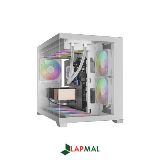 کیس کامپیوتر گیم دیاس مدل AURA GC10M WH ARGB