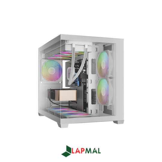 کیس کامپیوتر گیم دیاس مدل AURA GC10M V2 WH ARGB