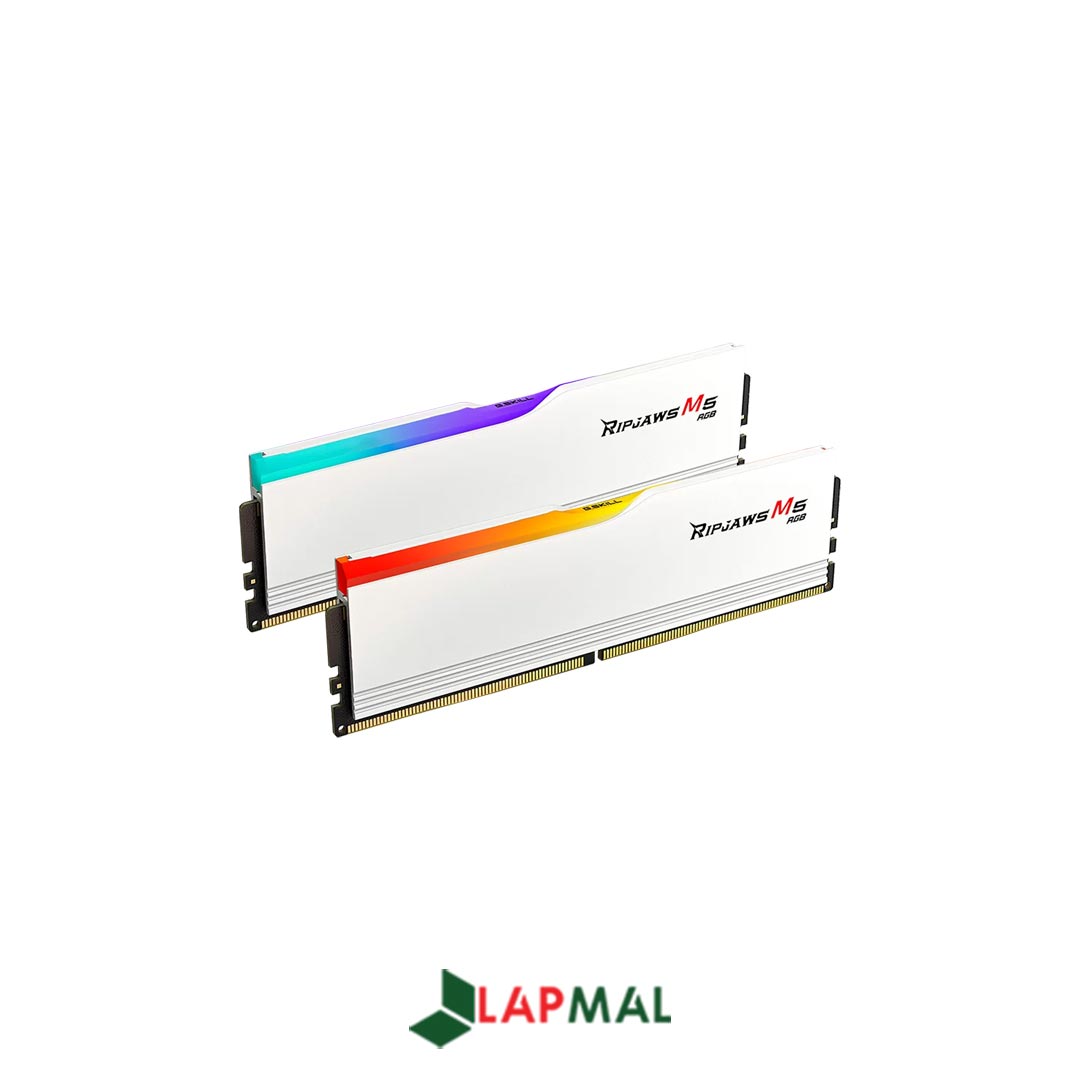 رم دسکتاپ DDR5 دو کاناله 5200 مگاهرتز CL40 جی اسکیل مدل Ripjaws M5 RGB White ظرفیت 64 گیگابایت - تصویر 2