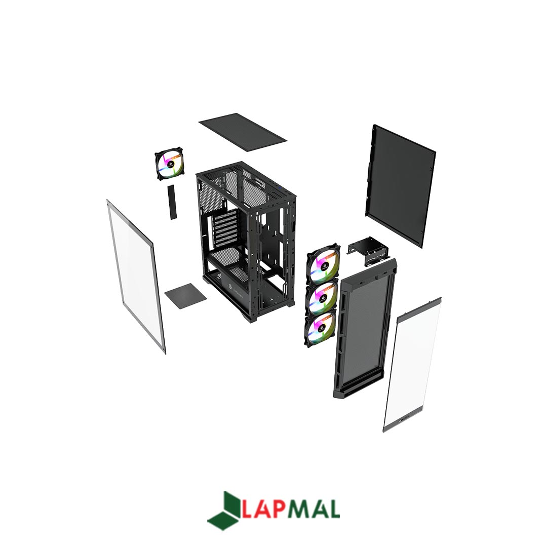 کیس کامپیوتر لاجی کی مدل C375B - تصویر 6