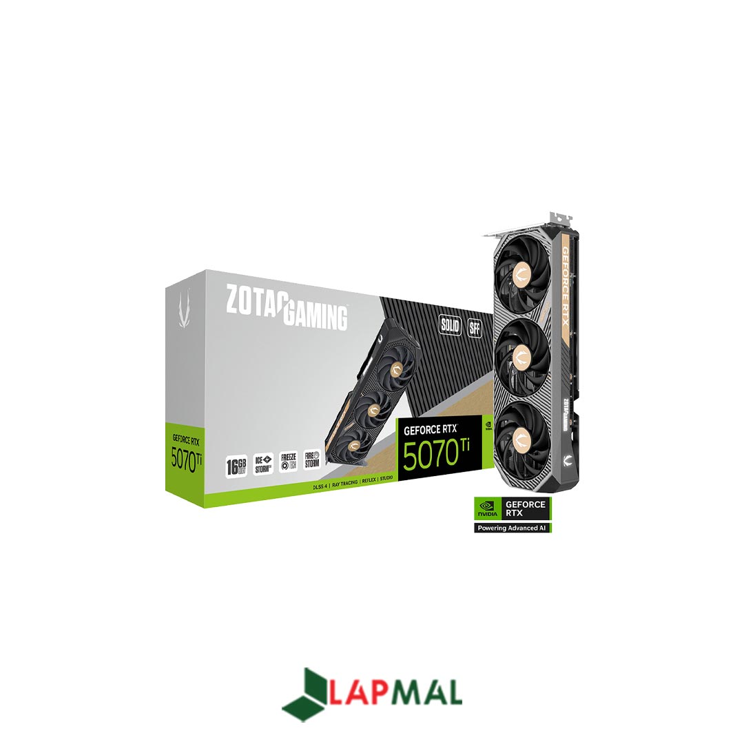 کارت گرافیک زوتک مدل GAMING GeForce RTX 5070 Ti SOLID SFF 16GB - تصویر 5