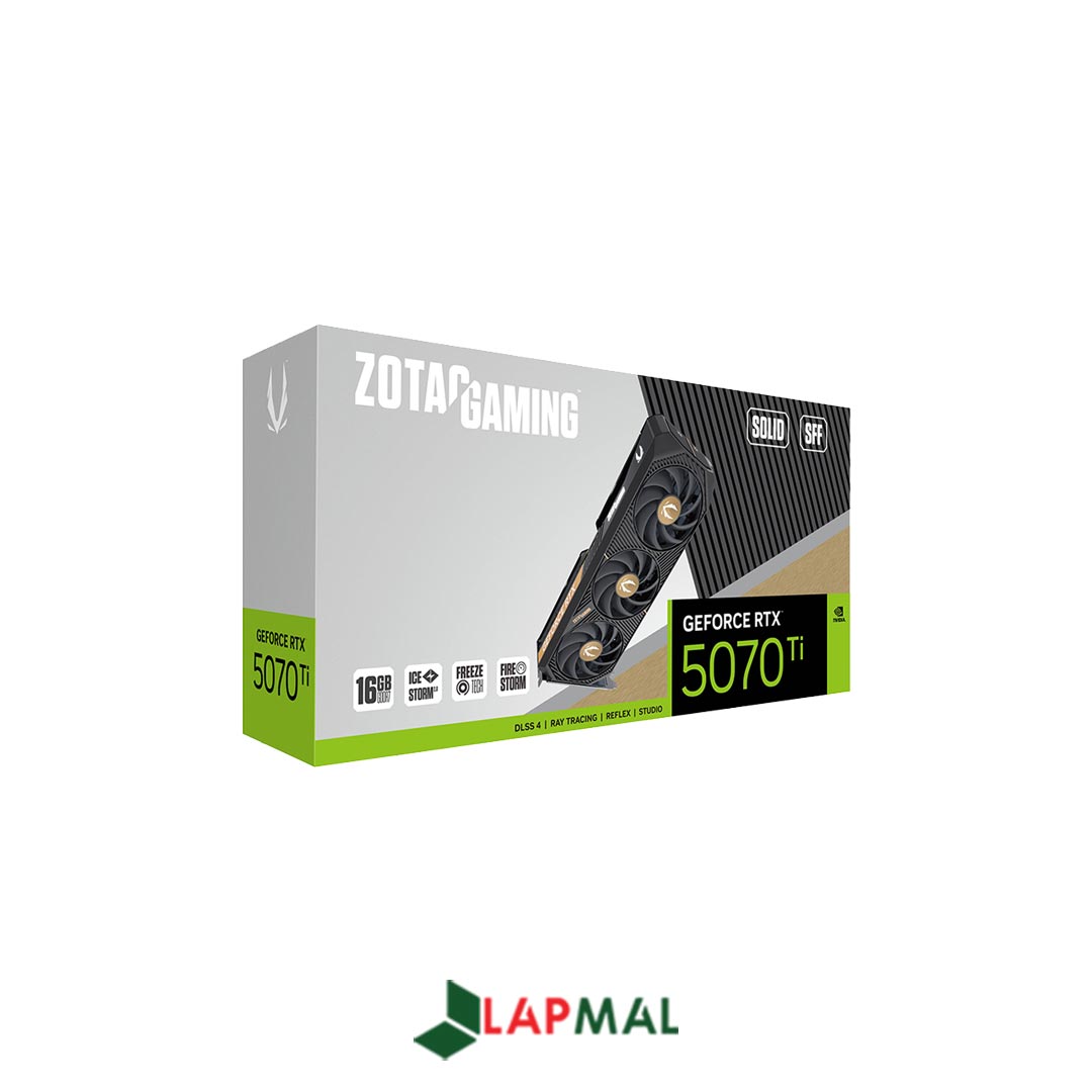 کارت گرافیک زوتک مدل GAMING GeForce RTX 5070 Ti SOLID SFF 16GB - تصویر 6