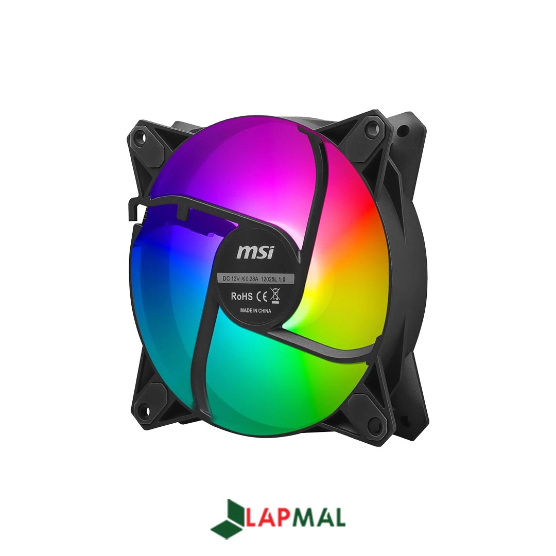 فن کیس ام اس آی مدل MPG F120 ARGB Black بسته 3 عددی - تصویر 4