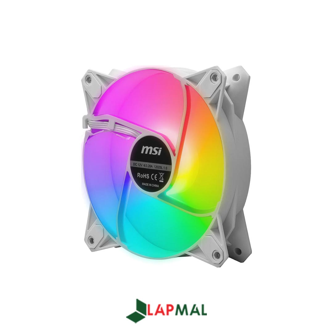 فن کیس ام اس آی مدل MPG F120 ARGB White بسته 3 عددی - تصویر 5