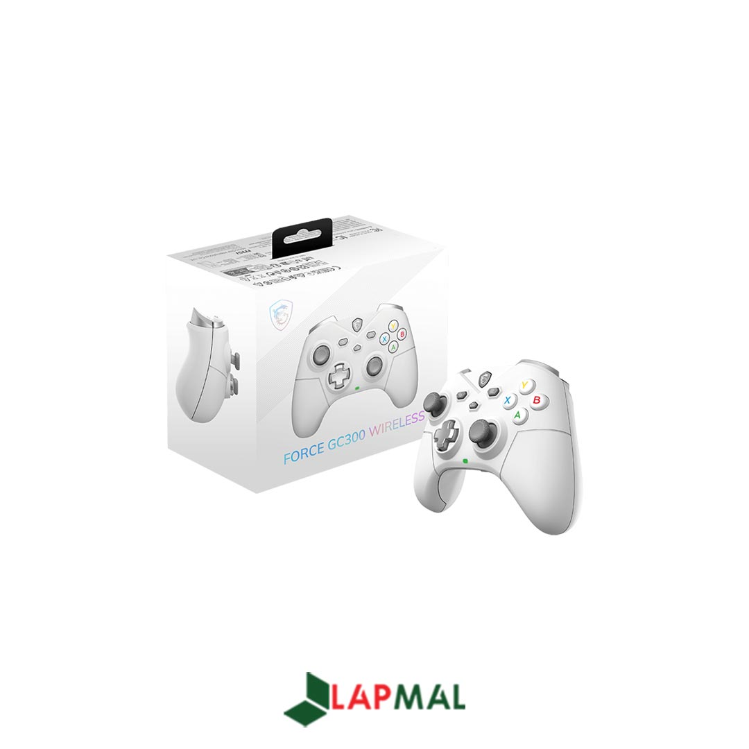 دسته بازی ام اس آی مدل FORCE GC300 WIRELESS WHITE - تصویر 5