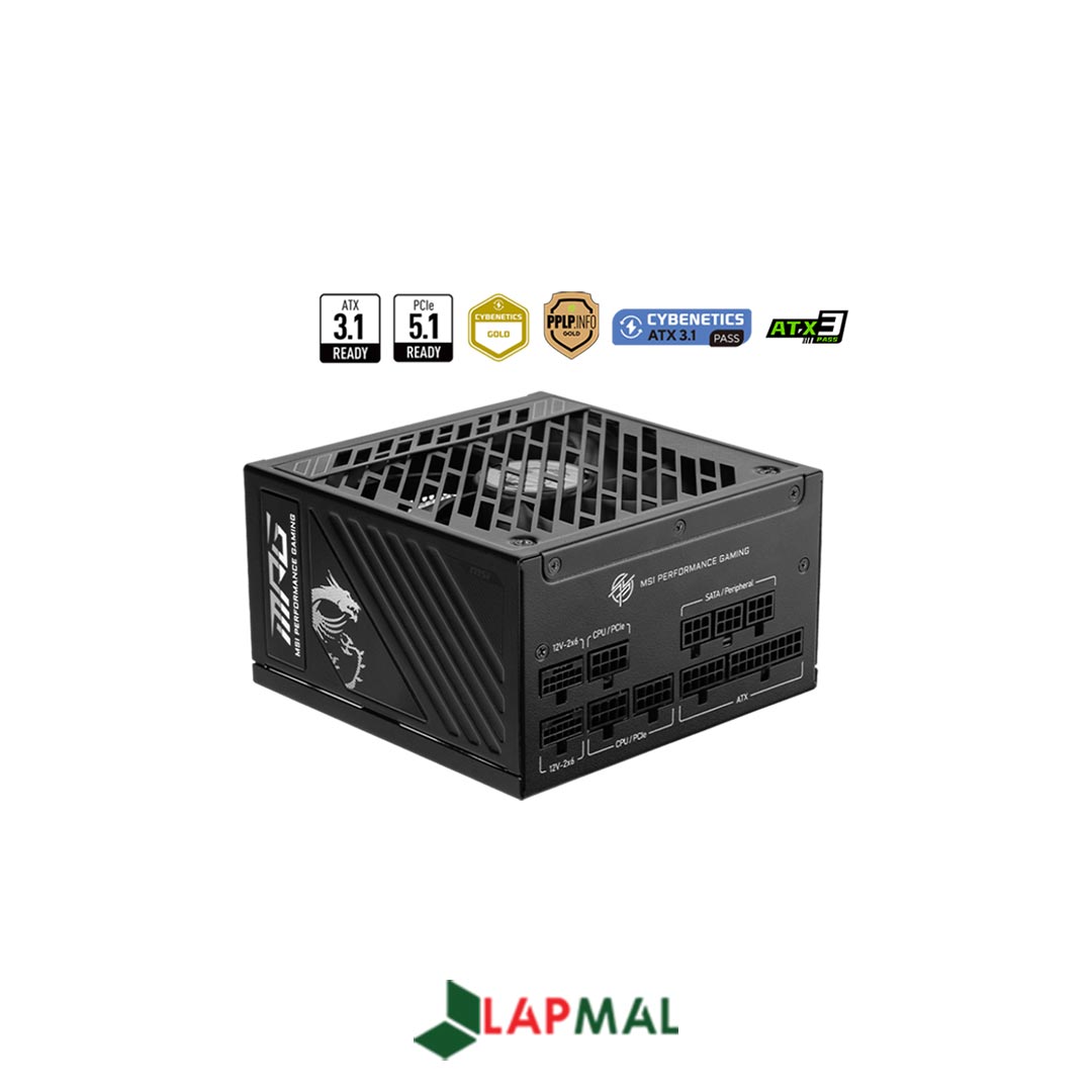 منبع تغذیه کامپیوتر ام اس آی مدل MPG A1250GS PCIE5 - تصویر 2