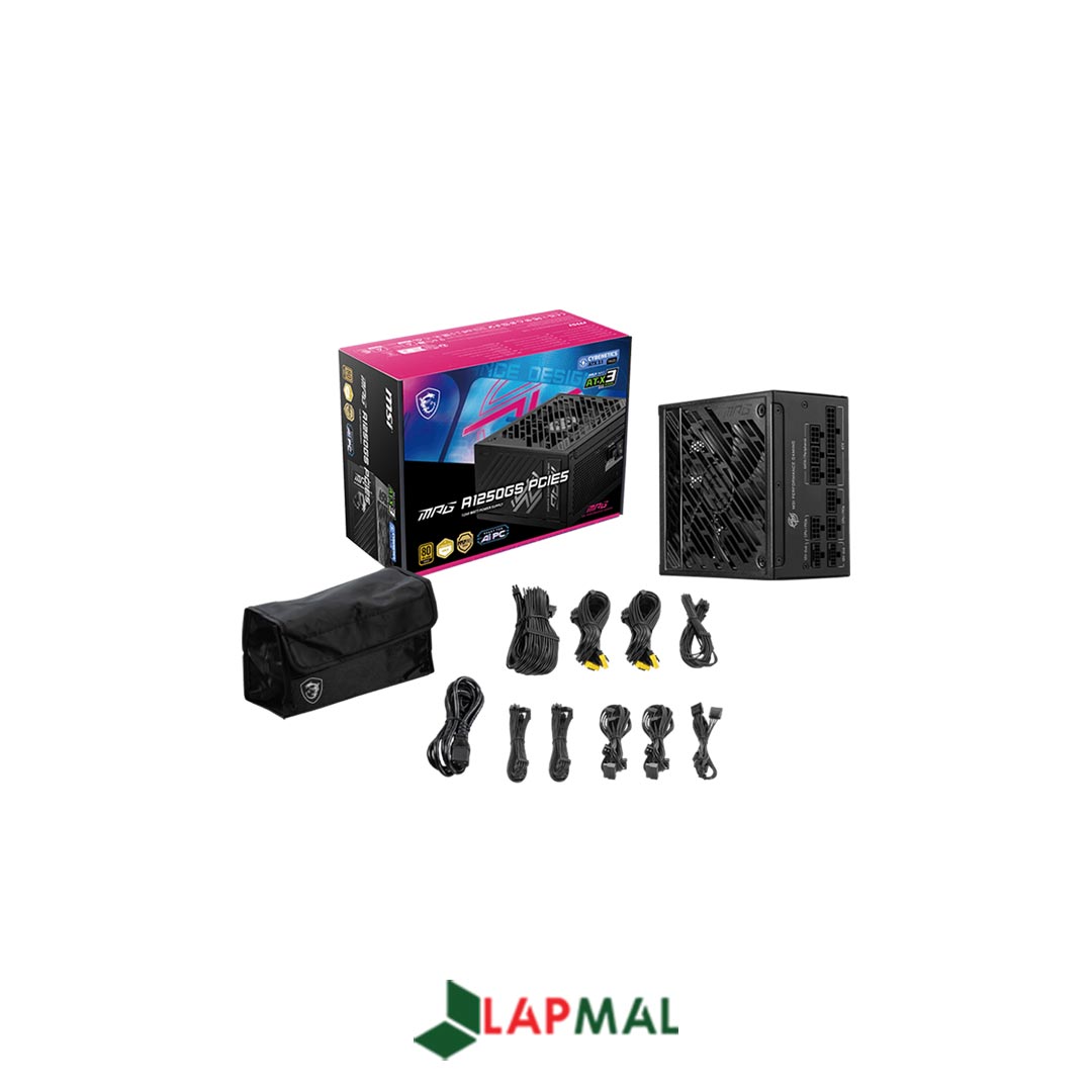 منبع تغذیه کامپیوتر ام اس آی مدل MPG A1250GS PCIE5 - تصویر 6