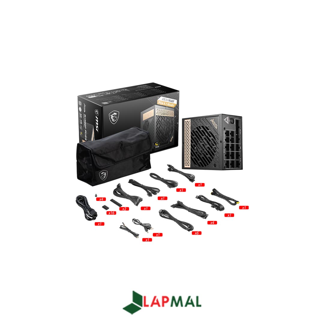 منبع تغذیه کامپیوتر ام اس آی مدل MEG Ai1300P PCIE5 - تصویر 6