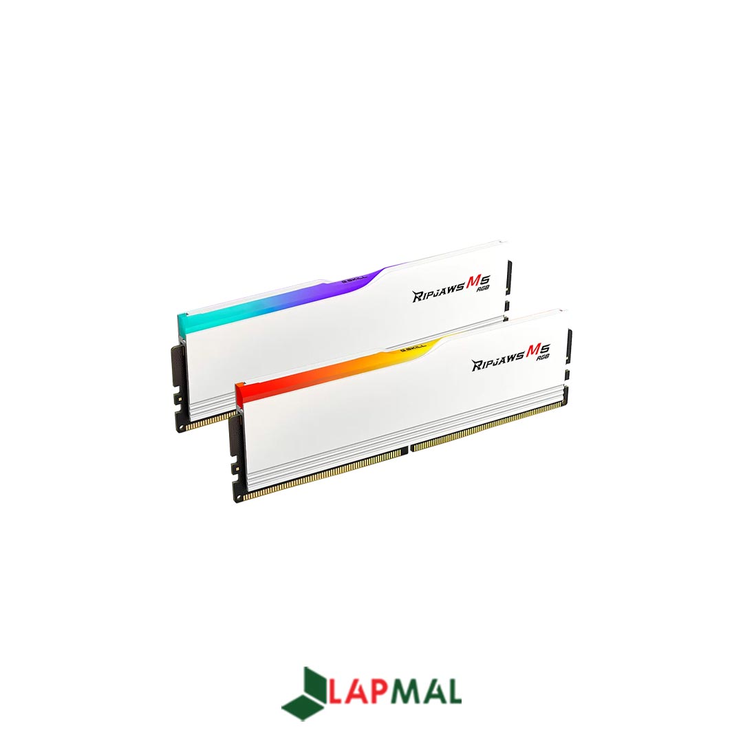 رم دسکتاپ DDR5 دو کاناله 6400 مگاهرتز CL36 جی اسکیل مدل Ripjaws M5 RGB White ظرفیت 32 گیگابایت - تصویر 2
