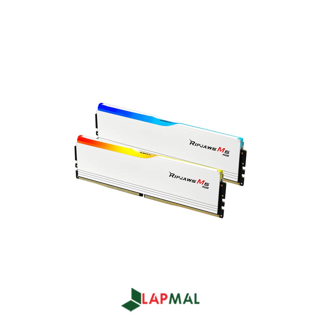 رم دسکتاپ DDR5 دو کاناله 6400 مگاهرتز CL36 جی اسکیل مدل Ripjaws M5 RGB White ظرفیت 32 گیگابایت - تصویر 3