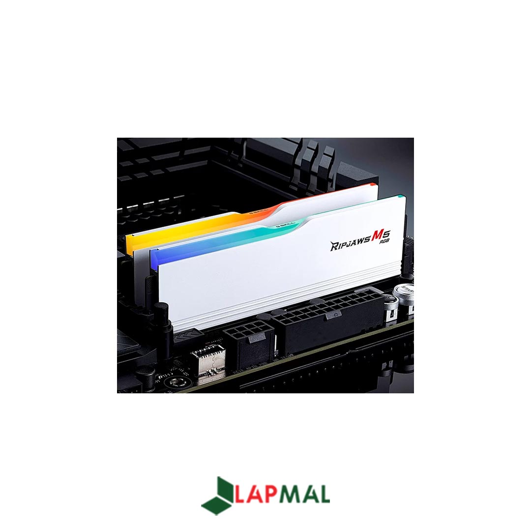 رم دسکتاپ DDR5 دو کاناله 6400 مگاهرتز CL36 جی اسکیل مدل Ripjaws M5 RGB White ظرفیت 32 گیگابایت - تصویر 4