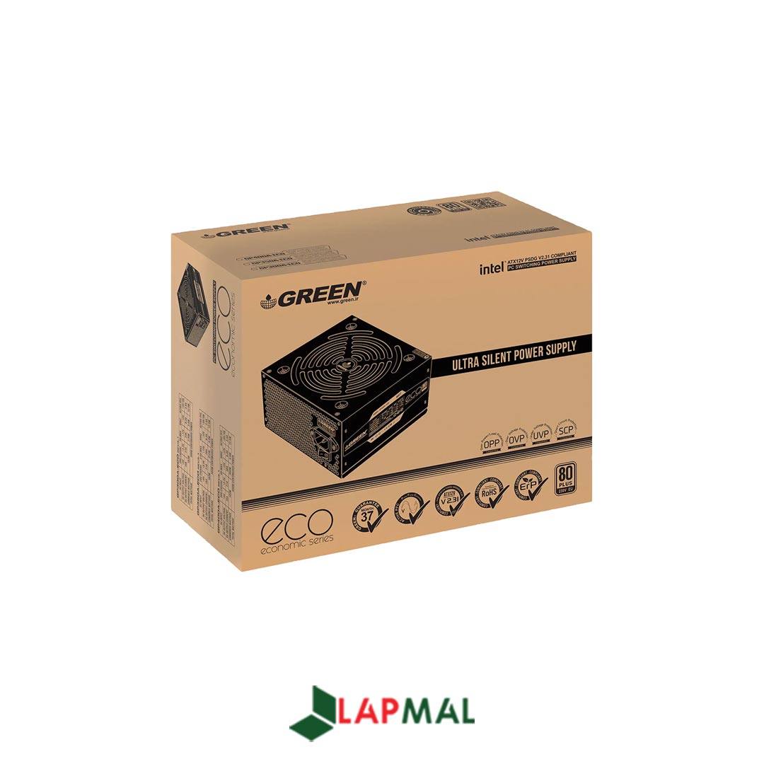 منبع تغذیه کامپیوتر گرین مدل GP300A-ECO Rev3.1 - تصویر 6