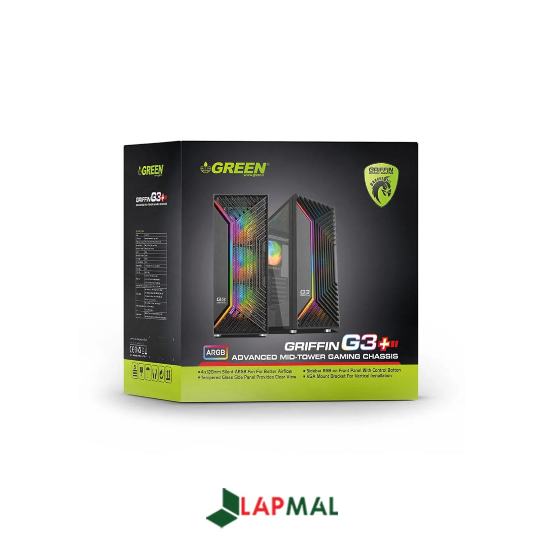 کیس کامپیوتر گرین مدل GRIFFIN G3 Plus - تصویر 6