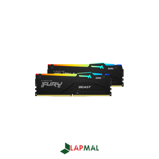 رم دسکتاپ DDR5 دو کاناله 6000 مگاهرتز CL36 کینگستون مدل Fury Beast RGB ظرفیت 32 گیگابایت