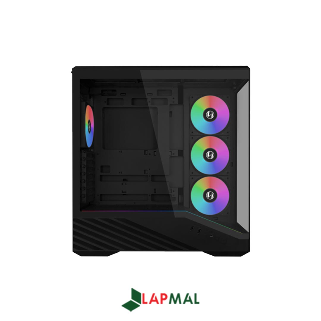 کیس کامپیوتر لیان لی مدل Vector V100R Black - تصویر 2