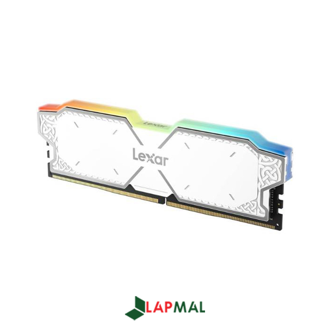 رم دسکتاپ DDR5 دو کاناله 6000 مگاهرتز CL38 لکسار مدل THOR WHITE RGB ظرفیت 32 گیگابایت - تصویر 2