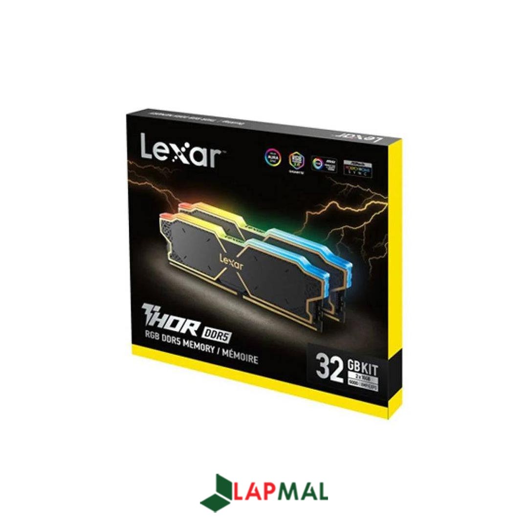 رم دسکتاپ DDR5 دو کاناله 6000 مگاهرتز CL38 لکسار مدل THOR RGB ظرفیت 32 گیگابایت - تصویر 4