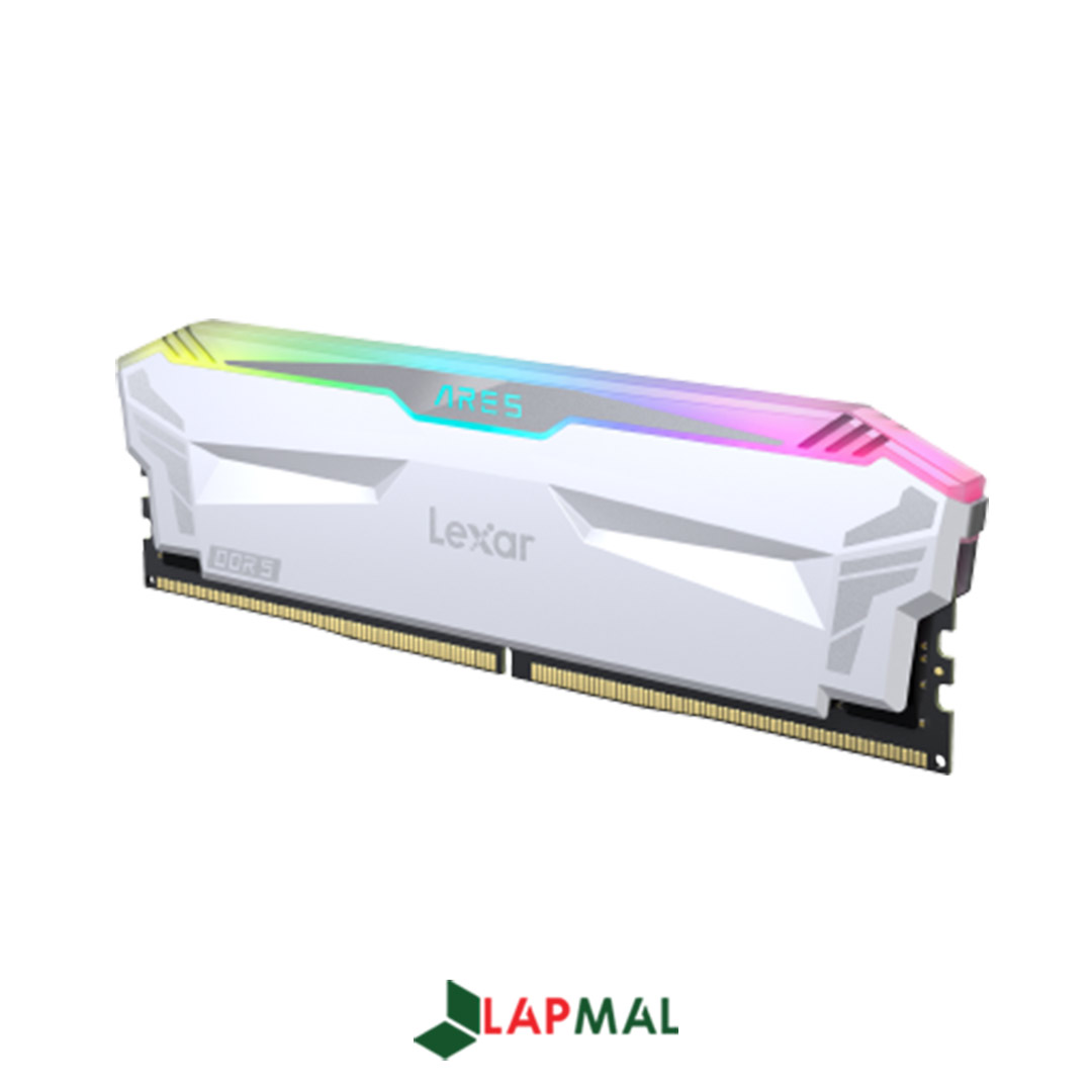 رم دسکتاپ DDR5 دو کاناله 6400 مگاهرتز CL32 لکسار مدل ARES WHITE RGB ظرفیت 32 گیگابایت - تصویر 2