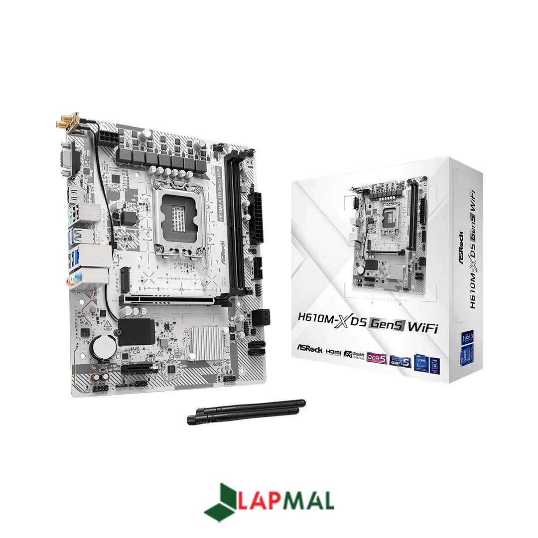 مادربرد ازراک مدل H610M-X D5 Gen5 WiFi - تصویر 5