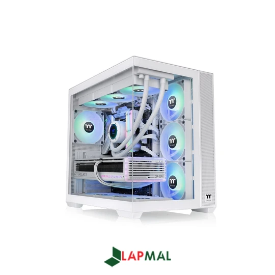 کیس کامپیوتر ترمالتیک مدل View 380 TG ARGB SNOW White
