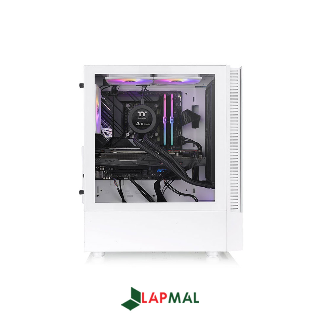 کیس کامپیوتر ترمالتیک مدل View 200 TG ARGB SNOW White - تصویر 3
