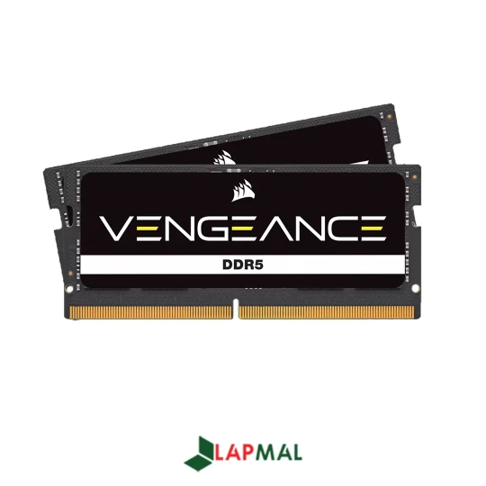 رم لپ تاپ DDR5 دو کاناله 4800 مگاهرتز CL40 کورسیر مدل VENGEANCE ظرفیت 32 گیگابایت