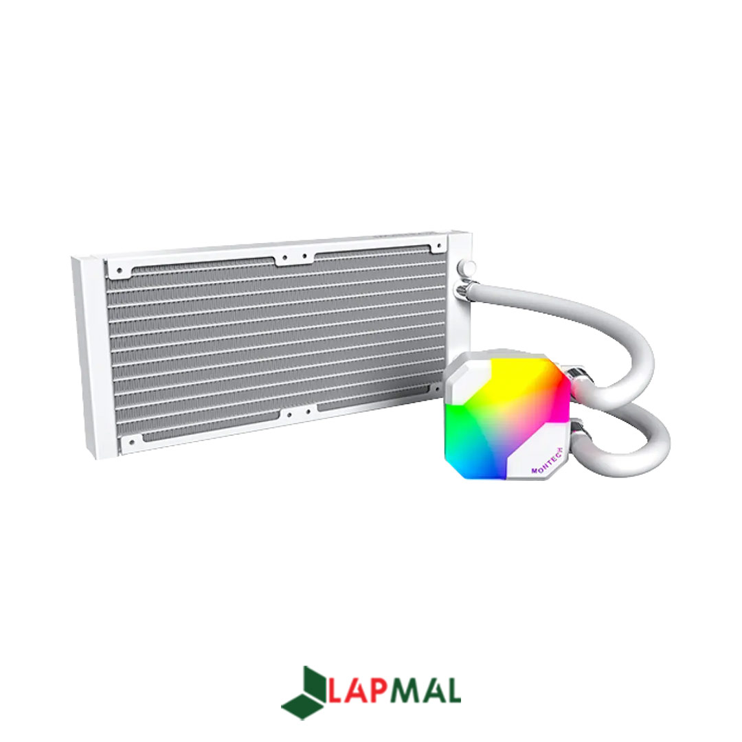 خنک کننده پردازنده مونتک مدل HyperFlow ARGB 240 White - تصویر 4