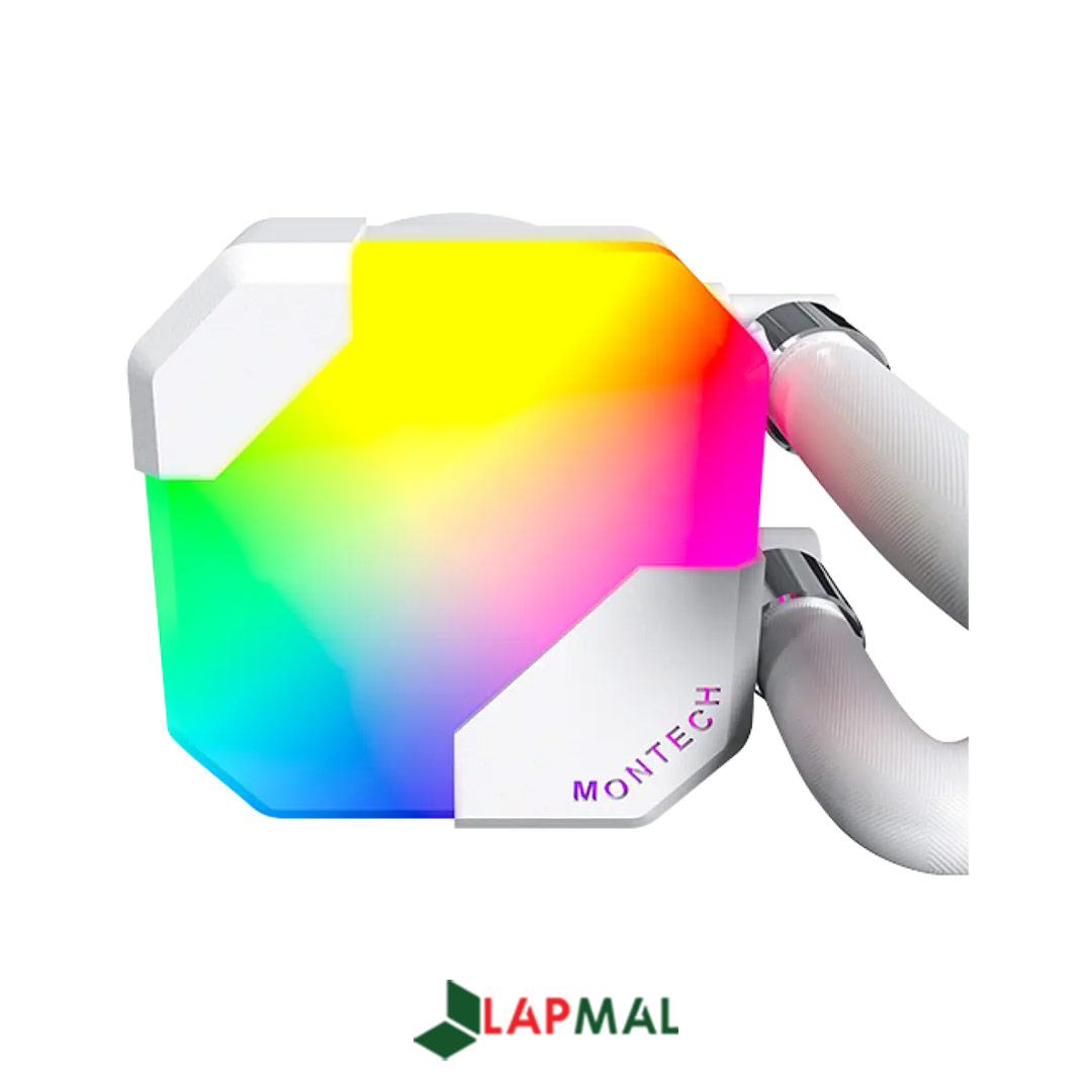خنک کننده پردازنده مونتک مدل HyperFlow ARGB 240 White - تصویر 5